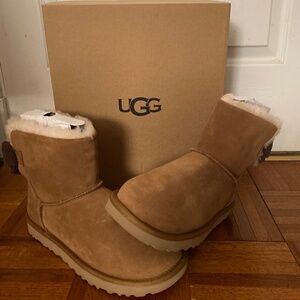 UGG Minis with Corduroy Bows